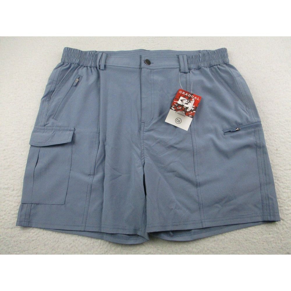 NWT Gradual Cargo Shorts Men's SZ XL Hiking Zipper Pockets Lightweight